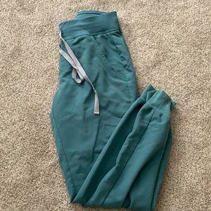 Figs teal joggers